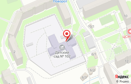 Центр развития ребенка-детский сад №102 в Томске на карте