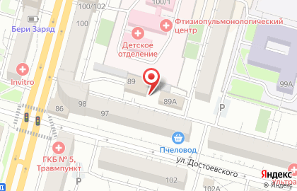 Profi на улице Достоевского на карте