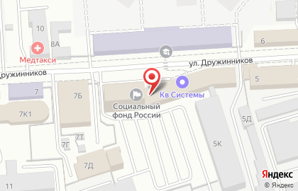 Управление Пенсионного фонда РФ в г. Воронеже в Коминтерновском районе на карте