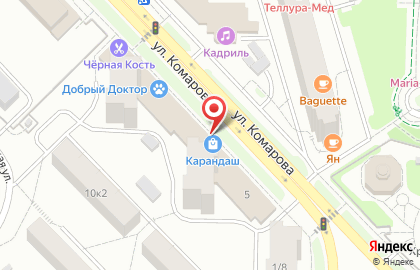 Магазин Карандаш в Москве на карте