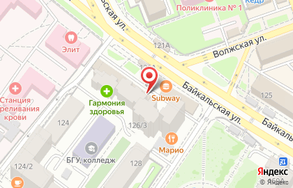 Магазин спортивной одежды и обуви Columbia на Байкальской улице на карте