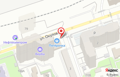 Супермаркет Пятёрочка в Дзержинском районе на карте