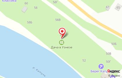 База отдыха Дача в Узнезе на карте