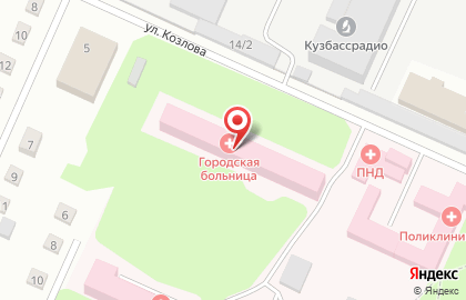 Поликлиника Городская больница №1 на улице Чкалова на карте