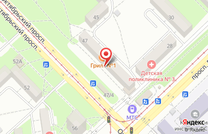 Кафе-пекарня Добропек на Октябрьском проспекте на карте