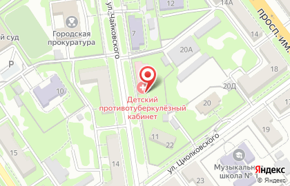Волгоградский областной противотуберкулезный диспансер на улице Чайковского на карте