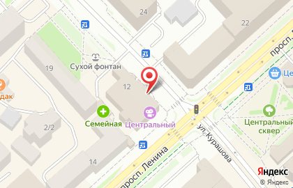 Цветочный магазин на проспекте Ленина на карте
