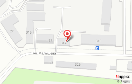 Магазин мясной продукции Великолукский мясокомбинат, магазин мясной продукции на улице Малышева на карте