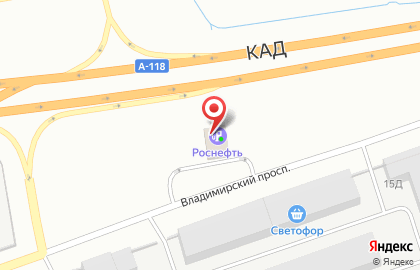Технический центр Роснефть на Владимирском проспекте на карте