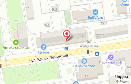 Магазин Смешные цены №1 на улице Юных Ленинцев, 7 на карте