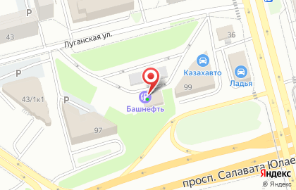 АЗС на Луганской улице на карте