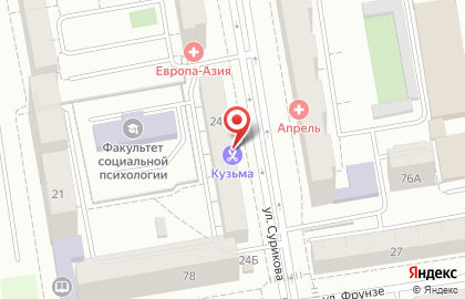 Торгово-ремонтная фирма ЛидерСтрой в Ленинском районе на карте