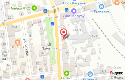 Магазин тканей Шелковый путь в Буйнакске на карте