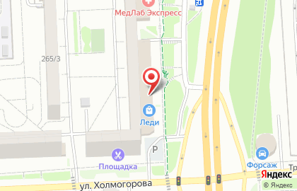 Оптово-розничный магазин товаров для сна в Октябрьском районе на карте