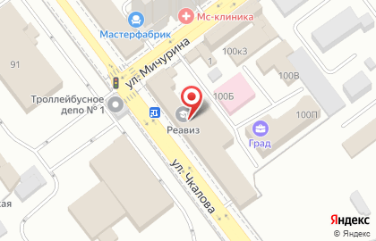Авангард-Д на улице Чкалова на карте