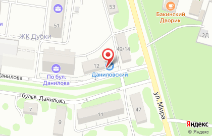 Магазин разливных напитков Даниловский на карте
