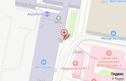 Автошкола Московский технологический колледж на Автозаводской улице на карте