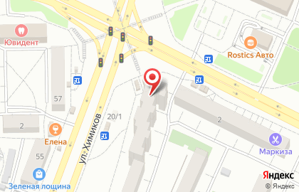 Банкомат Газпромбанк на улице Химиков, 20 на карте