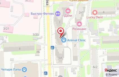 Ветеринарная клиника Animal Clinic в проезде Воробьева на карте
