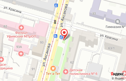 ДОБРЫЙ ПЕКАРЬ на улице Аксакова на карте