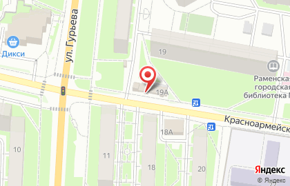 Ресторан Милана на Красноармейской улице, 19 в Раменском на карте