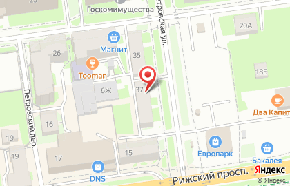 Магазин зоотоваров Зверье Мое на Петровской улице на карте