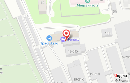 Эльгида Моторс на улице Одоевского на карте