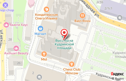 Автосделка на Кудринской площади на карте