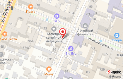 Кафе Ларчик на Чапаевской улице на карте