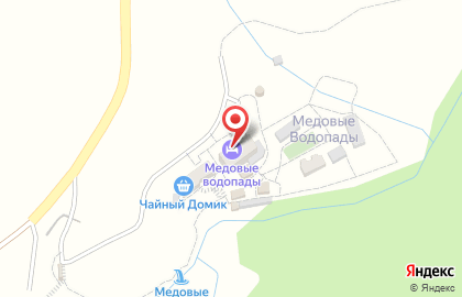 Горная гостиница Медовые водопады на карте
