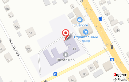 Екатеринбургская школа №5, реализующая адаптированные основные общеобразовательные программы на карте