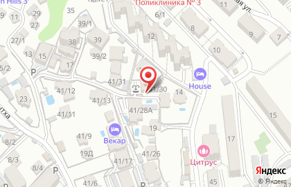 Кафе Чердак в Хостинском районе на карте