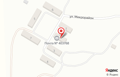 Почта России, АО на улице микрорайона на карте