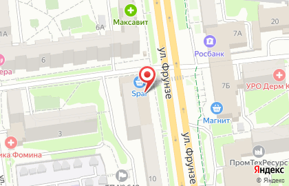 ЗАО Банкомат, МоскомПриватБанк на улице Фрунзе на карте
