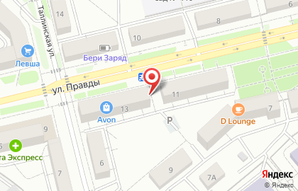 Продовольственный магазин Правда на карте