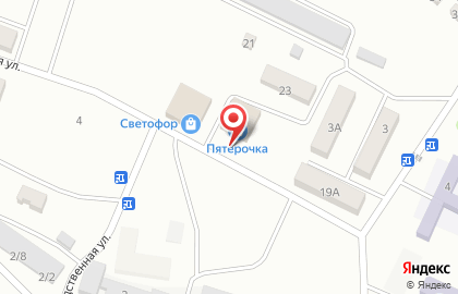 Универсам Пятёрочка на Врубовой улице на карте