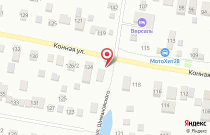 Магазин автотоваров у Озера на карте
