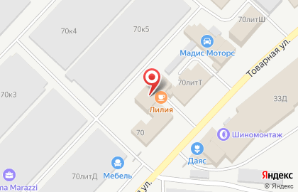 РАТЭК, ООО на Товарной улице на карте
