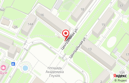 Вимис на Центральной улице на карте