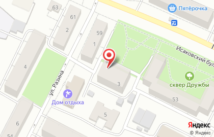 Дарина на улице Разина на карте
