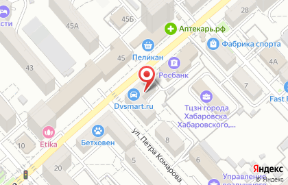 Магазин велосипедов в Хабаровске на карте