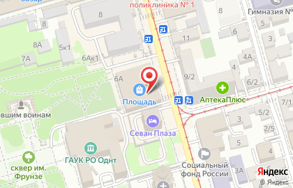 WENICE на площади Толстого на карте