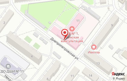 Женская консультация Областная клиническая больница №3 на Днепропетровской улице на карте