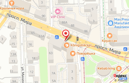 ТЦ Спутник в Центральном районе на карте
