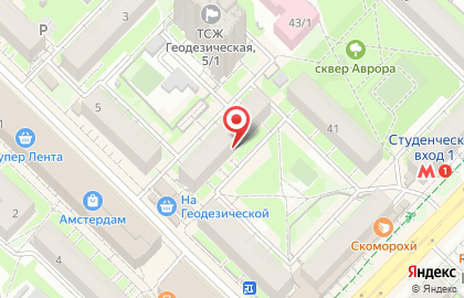 Магазин Пресс-центр на Геодезической улице на карте