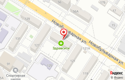 Торговая компания ЯR на Новобульварной улице на карте