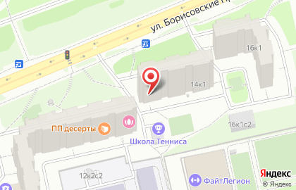 ОДС Жилищник района Братеево, ГБУ на улице Борисовские Пруды, 14 к 1 на карте