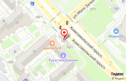 Магазин салютов и фейерверков www.БЫДЫЩ.рф на Комсомольском проспекте на карте