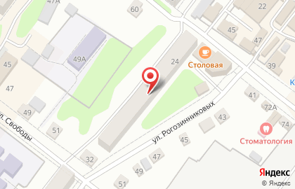 Супермаркет Красное & Белое в Красноуфимске на карте