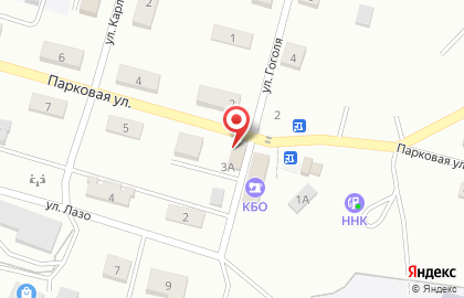 Продуктовый магазин Любимый на Парковой улице на карте